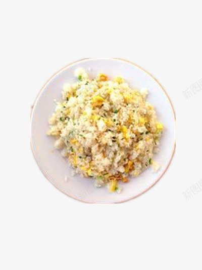 蛋炒饭png免抠素材_新图网 https://ixintu.com 主食 炒花饭 炒饭 米饭 美食 鸡蛋