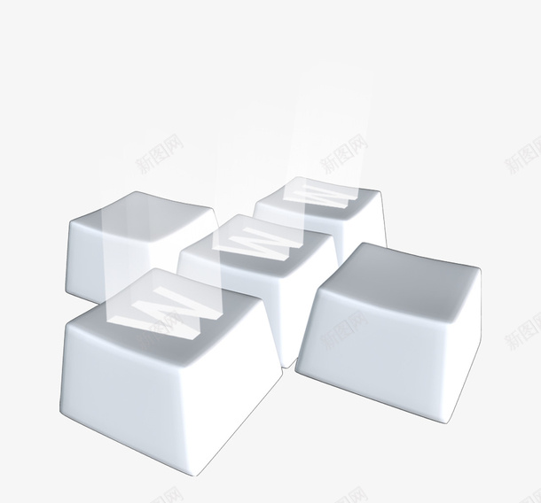 发光的键盘按钮png免抠素材_新图网 https://ixintu.com 发光的 按钮 白色 键盘