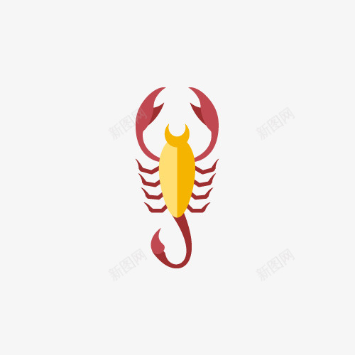 星座图标png_新图网 https://ixintu.com 图标 天蝎 平面 星座