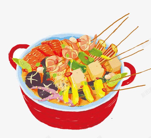 麻辣烫美食png免抠素材_新图网 https://ixintu.com 美食 菜 麻辣烫