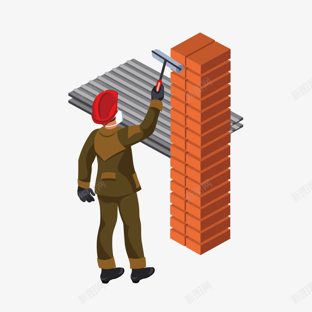 工地施工建筑工人矢量图eps免抠素材_新图网 https://ixintu.com 创意 卡通 图案 小清新 工人 建筑 彩色 扁平化设计 简约 装饰 矢量图