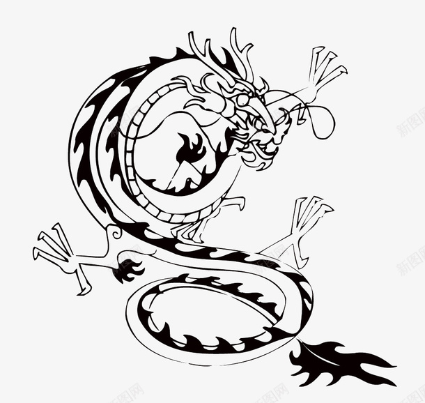 中国风龙图案41png免抠素材_新图网 https://ixintu.com 中国风 图案 纹样 龙