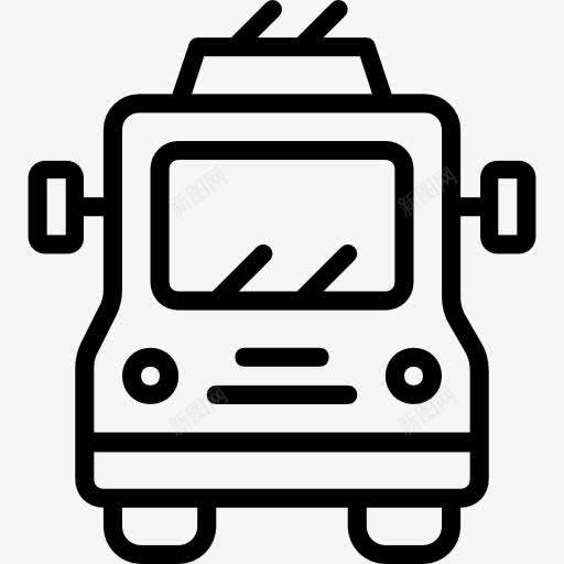 无轨电车图标png_新图网 https://ixintu.com 公共交通 无轨电车 汽车 车辆 运输