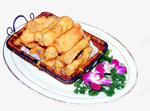 盘子里的蒜香排骨png免抠素材_新图网 https://ixintu.com 产品食物 排骨 菜品 菜肴 蒜香排骨 食物 餐饮