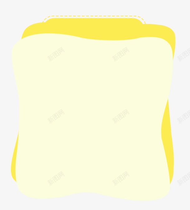 黄色可爱边框背景png免抠素材_新图网 https://ixintu.com 卡通背景 可爱边框 背景设计 边框