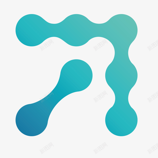蓝色绿色渐变logo矢量图图标eps_新图网 https://ixintu.com 卡通 图标 图案 小清新 彩色 渐变 简约 绿色 蓝色 装饰 矢量图