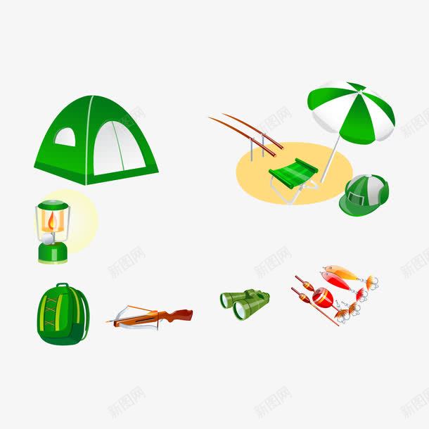 旅行露营用品eps格式矢量图eps免抠素材_新图网 https://ixintu.com 鏃呰 矢量图