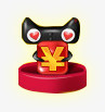 天猫png免抠素材_新图网 https://ixintu.com 天猫 爱钱猫 黑色猫