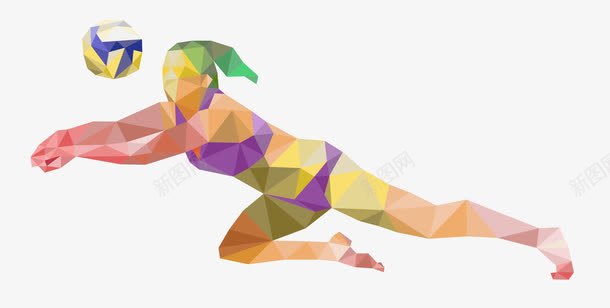 打排球的女子png免抠素材_新图网 https://ixintu.com 打排球 排球 运动