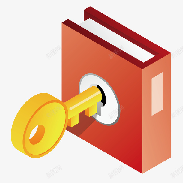 带锁子的笔记本矢量图eps免抠素材_新图网 https://ixintu.com 秘密 笔记 锁子 矢量图