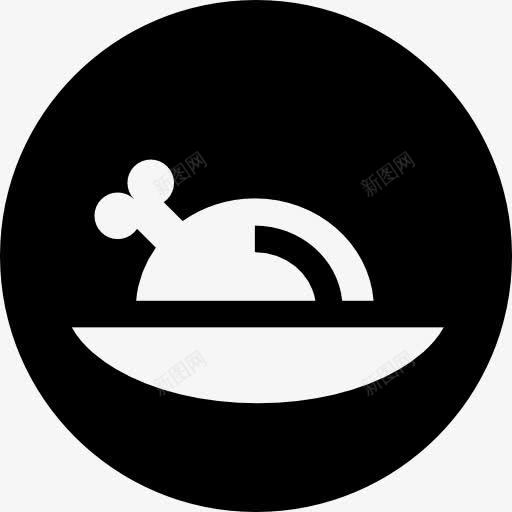 烤鸡图标png_新图网 https://ixintu.com 火鸡 火鸡的腿 烤鸡 食品 食物和餐厅 鸡肉 鸡腿