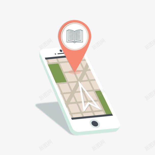 手机地图png免抠素材_新图网 https://ixintu.com PNG图片 图书馆 矢量素材 高清