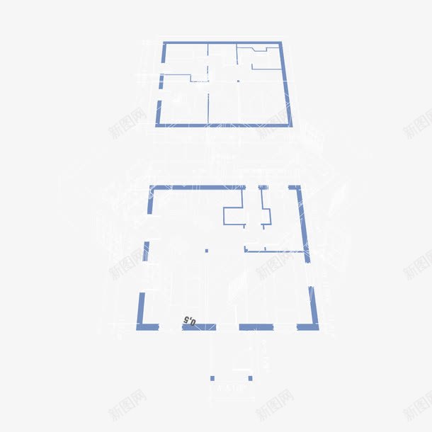 楼层平面图png免抠素材_新图网 https://ixintu.com 建筑 手绘 施工图 楼层 楼层图