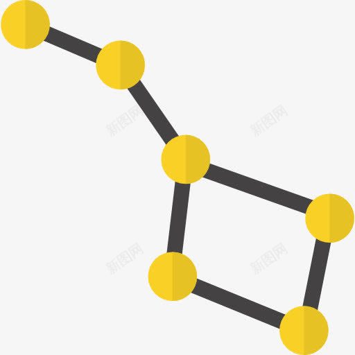 星座图标png_新图网 https://ixintu.com 北斗星 大熊座 天文学 教育 星座 科学