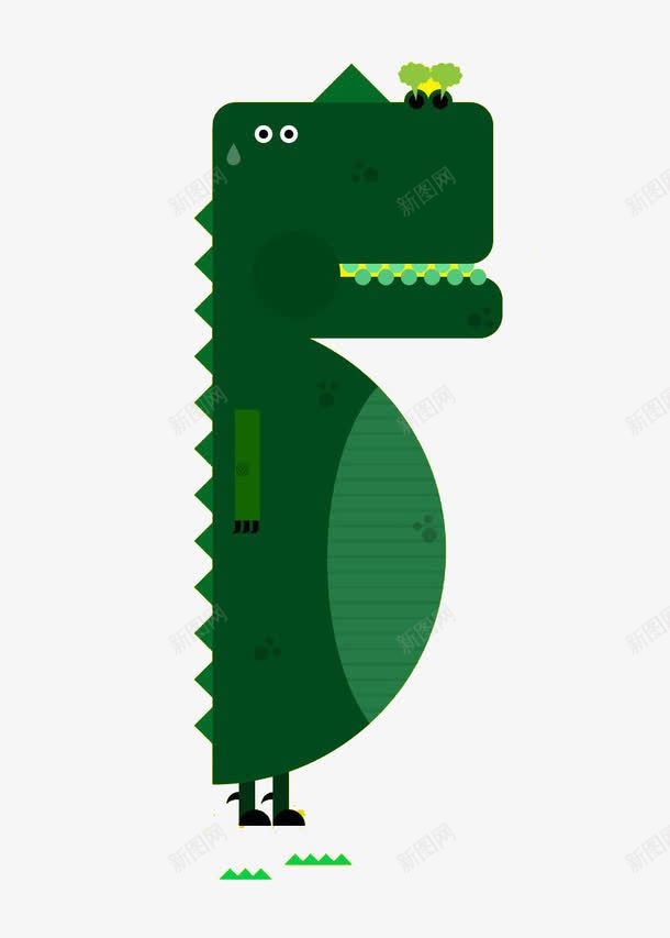 可爱恐龙png免抠素材_新图网 https://ixintu.com 卡通 可爱 恐龙 绿色