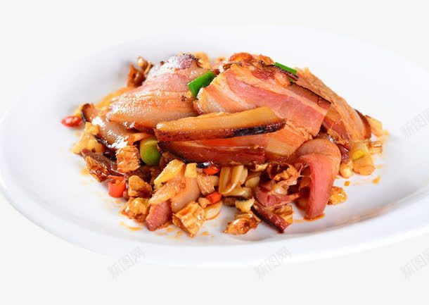 湘西大刀腊肉png免抠素材_新图网 https://ixintu.com 料理 美食 腊肉 菜品 菜肴