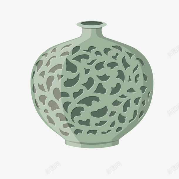 卡通青花瓷png免抠素材_新图网 https://ixintu.com 卡通 瓷器 装饰 青花瓷