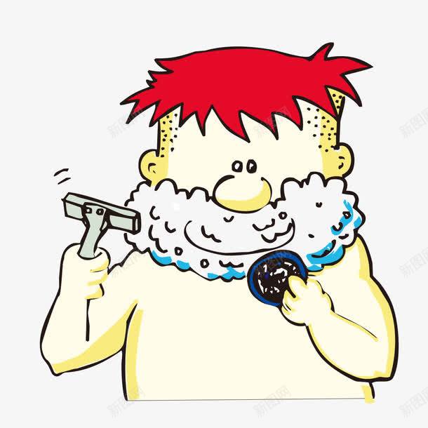 刮胡子卡通人物png免抠素材_新图网 https://ixintu.com 人物 刮胡子 刮胡子卡通人物图片 卡通 图片