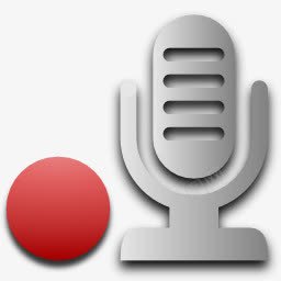 声音录音机nouve侏儒灰色图标png_新图网 https://ixintu.com recorder sound 声音 录音机
