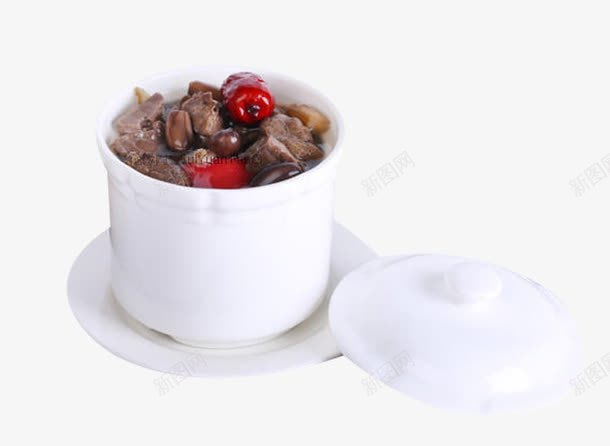 炖盅炖排骨png免抠素材_新图网 https://ixintu.com 排骨汤 炖汤美食 炖罐 美食容器