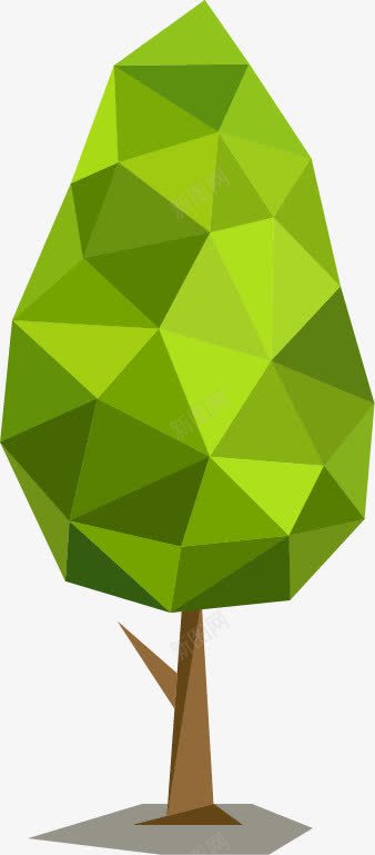 卡通几何树木png免抠素材_新图网 https://ixintu.com 几何树 卡通几何树木 卡通树 卡通树插画 彩色 抽象树 时尚 树木