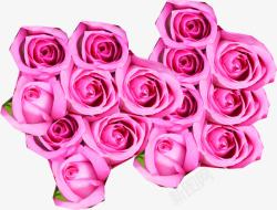 教师节活动海报粉色玫瑰花素材