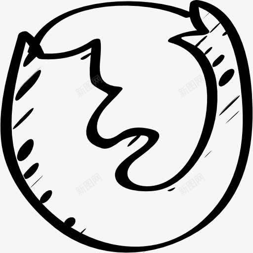 Firefox勾勒标志图标png_新图网 https://ixintu.com Firefox浏览器 勾勒出社会 勾勒草图 标志 标识 浏览器