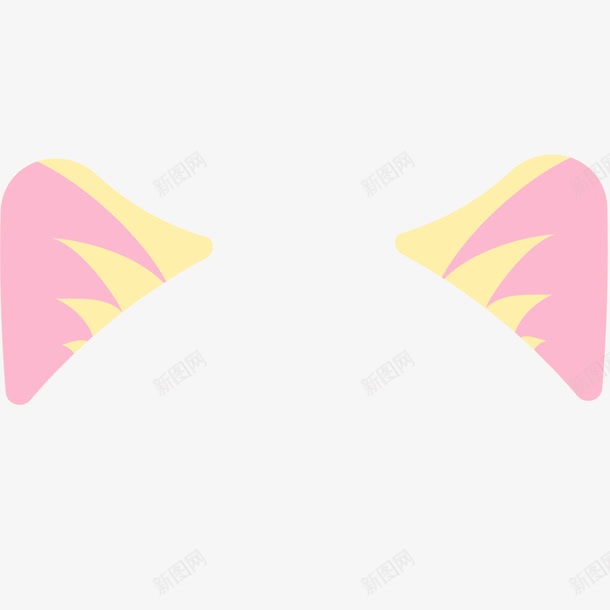 头部耳朵装饰png免抠素材_新图网 https://ixintu.com 可爱 头部装饰 猫耳朵 装饰