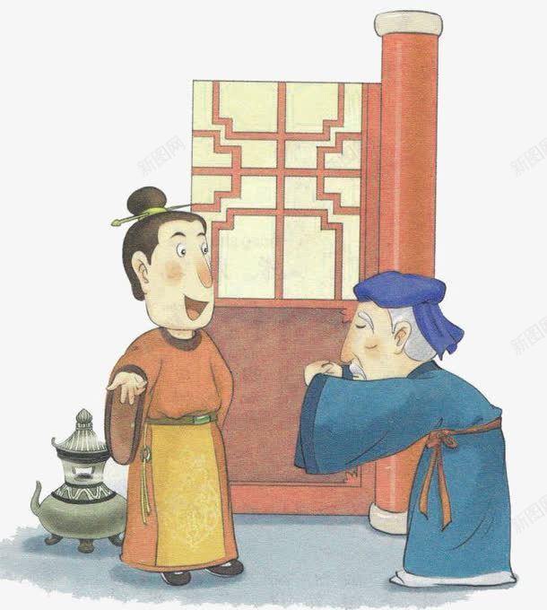 寓言故事png免抠素材_新图网 https://ixintu.com 古人 寓言 柱子 老翁 香炉