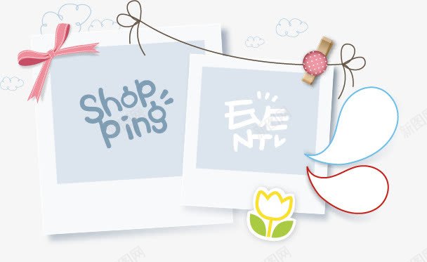 卡通文本框矢量图ai免抠素材_新图网 https://ixintu.com 卡通 卡通文本框 可爱 花纹 边框 矢量图