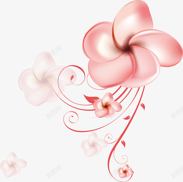 创意花朵矢量图ai免抠素材_新图网 https://ixintu.com 创意花朵 唯美鲜花 幻彩花瓣 花纹 花蕾 矢量图