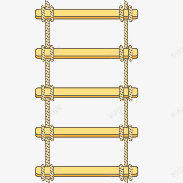 卡通绳梯png免抠素材_新图网 https://ixintu.com PNG图形 PNG装饰 卡通 梯子 绳梯 装饰