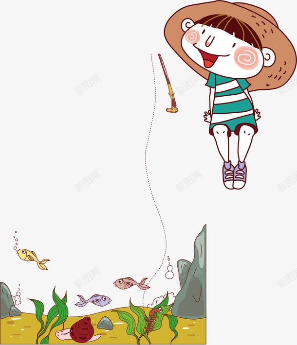 卡通钓鱼png免抠素材_新图网 https://ixintu.com 保卫钓鱼岛 小朋友钓鱼 老头钓鱼 钓鱼 钓鱼人 钓鱼场景 钓鱼小药 钓鱼扁平 钓鱼海报 钓鱼的小孩 钓鱼邮件