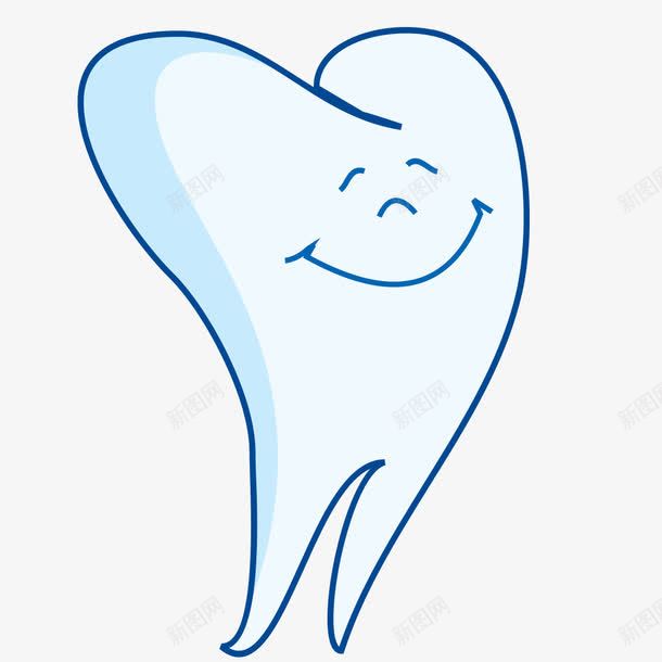 卡通牙齿微笑png免抠素材_新图网 https://ixintu.com 卡通 微笑 牙齿