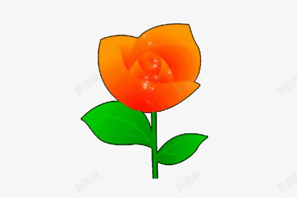 一朵小黄花png免抠素材_新图网 https://ixintu.com 免费PNG 免费素材 绿叶 黄花