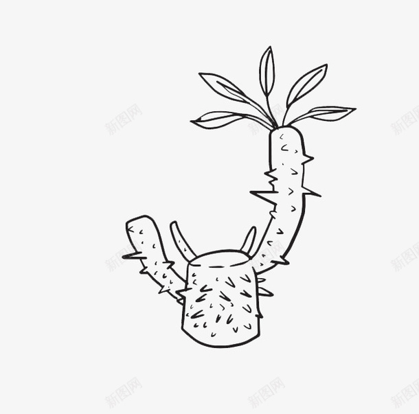 手绘植物简笔画png免抠素材_新图网 https://ixintu.com 手绘 手绘植物简笔画 植物 简笔画 花朵
