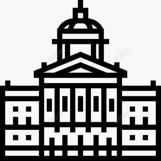 联邦宫图标png_新图网 https://ixintu.com 古迹 地标建筑 瑞士联邦宫