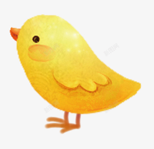 可爱小鸡psd免抠素材_新图网 https://ixintu.com 动物 可爱 鸡 黄色呆萌鸡PNG元素