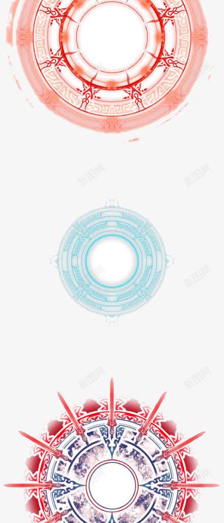 图案圆png免抠素材_新图网 https://ixintu.com 半透明底纹 图案 圆 罗盘 蓝色