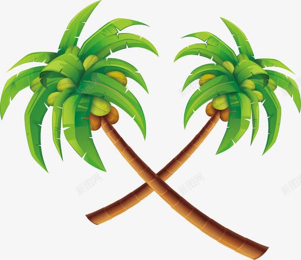 椰子树夏日卡通海报促销png免抠素材_新图网 https://ixintu.com 卡通椰子树 夏日 夏日促销 椰子树