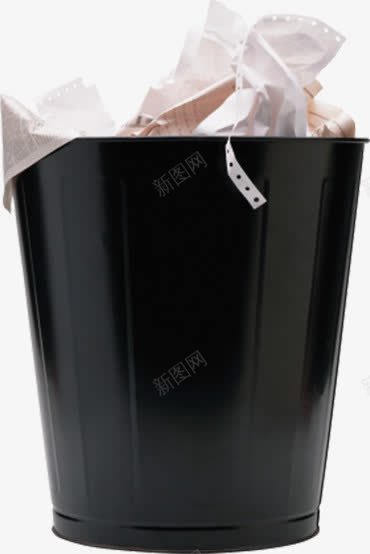 盛满垃圾的纸筒png免抠素材_新图网 https://ixintu.com 垃圾箱废纸篓 废品箱 无盖垃圾桶 纸篓箱