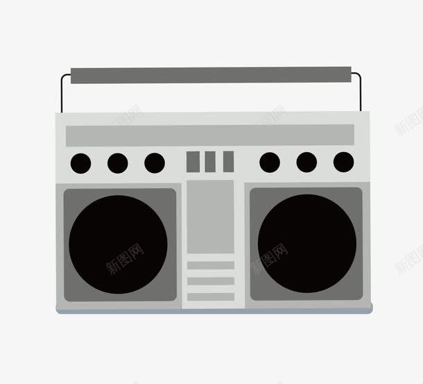 灰色的录音机png免抠素材_新图网 https://ixintu.com png图形 png装饰 录音机 手绘 灰色 电器 装饰