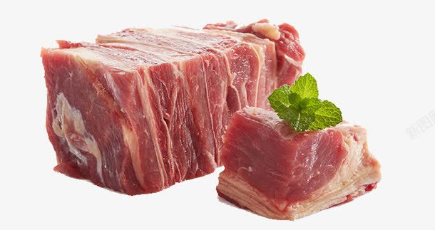 肉块肉丁png免抠素材_新图网 https://ixintu.com 猪肉 肉丁 肉块