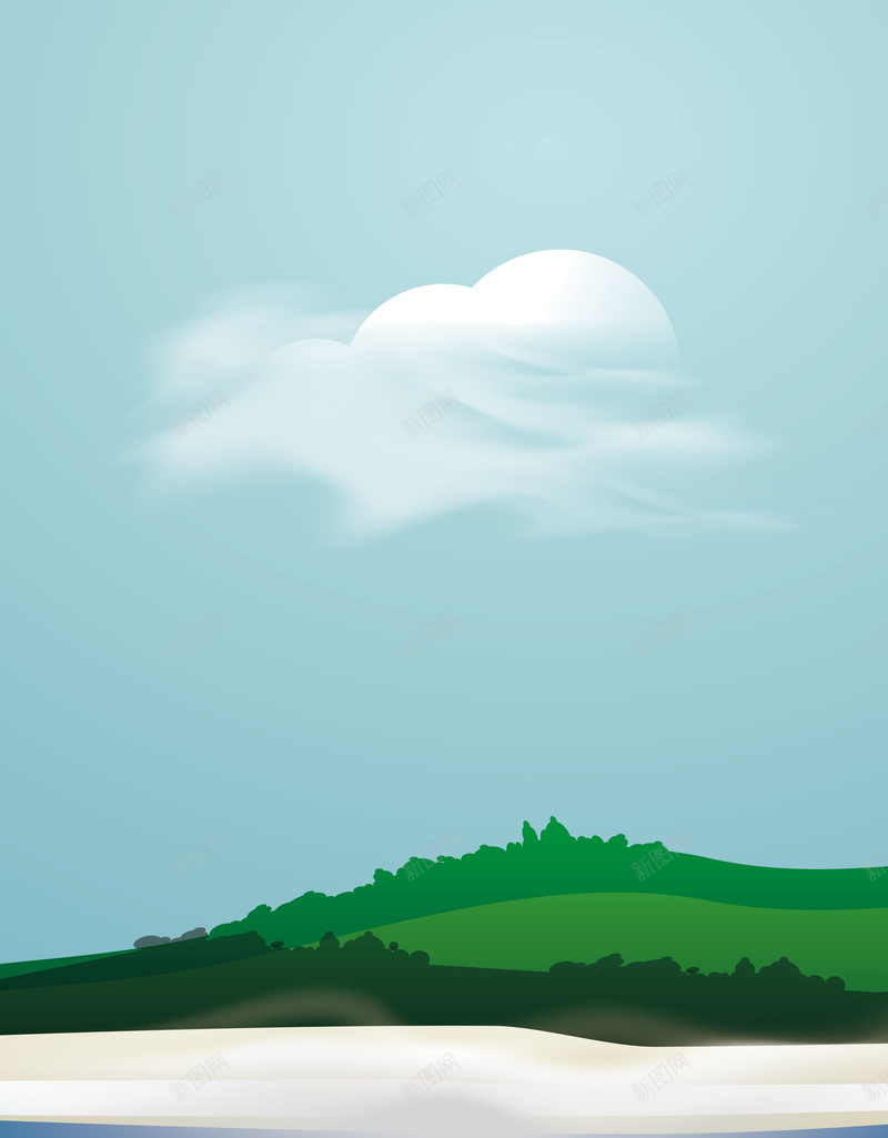 矢量风景云雾远山背景ai设计背景_新图网 https://ixintu.com 云雾 创意 卡通 手绘 环保 矢量 童趣 美食 背景 远山 风景 矢量图