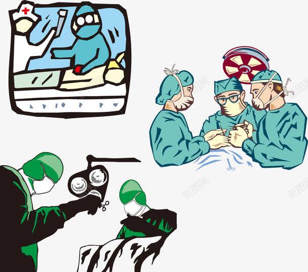 医生做手术卡通png免抠素材_新图网 https://ixintu.com 医生 医生卡通 医生手术 卡通医生 卡通手术 卡通矢量