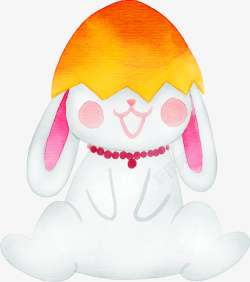 复活节蛋壳可爱兔子素材