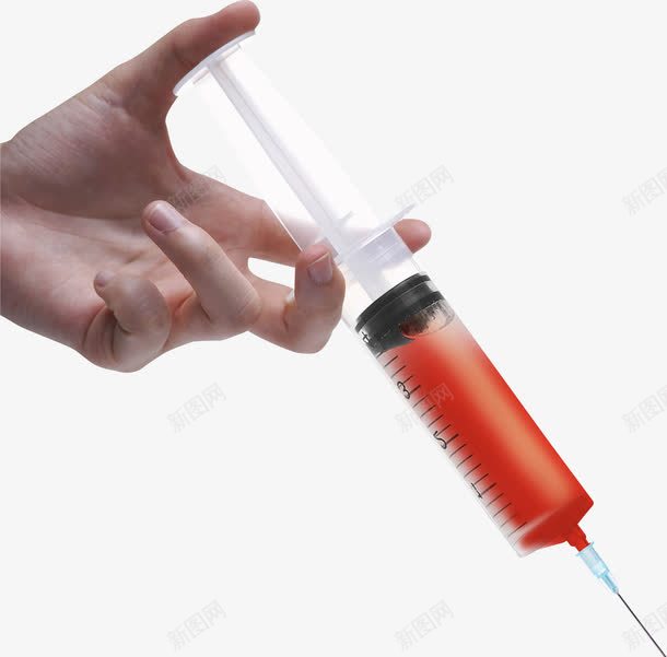 红色针剂注射器医学png免抠素材_新图网 https://ixintu.com 医学 注射器 红色 针剂