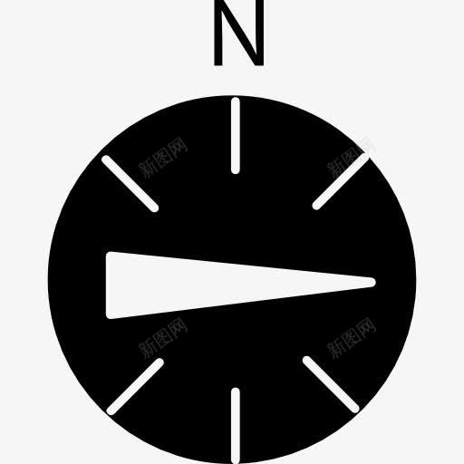 指南针指向东图标png_新图网 https://ixintu.com 工具和用具 指南针 指针 方向