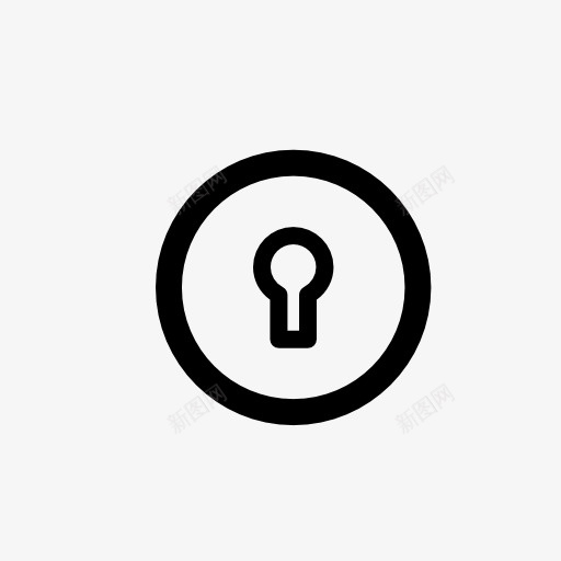 钥匙孔图标png_新图网 https://ixintu.com 钥匙