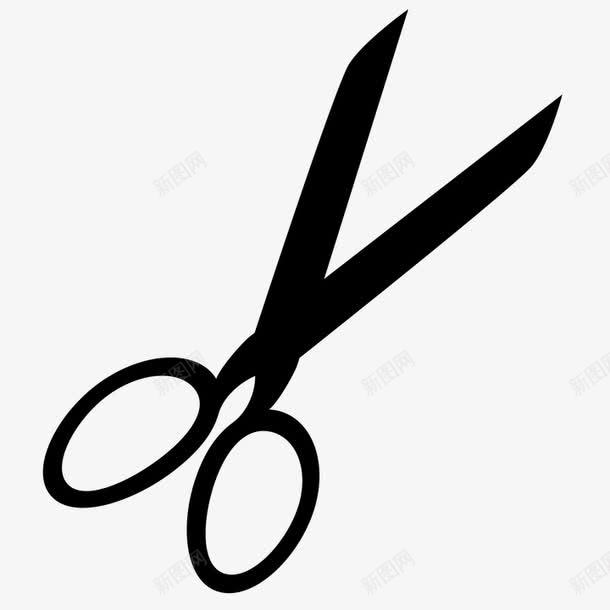 卡通剪刀png免抠素材_新图网 https://ixintu.com 剪刀 卡通手绘 黑色
